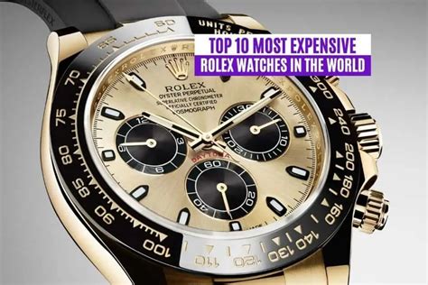 how expenmost expensive rolex|rolex highest price.